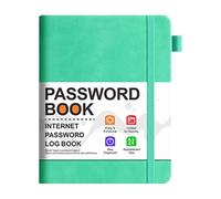 Livre de gestion de mot de passe sécurisé - Journal compact des mots de passe | Journal de mot de passe Internet pratique avec cartes alphabétiques, carnet de poche pour le registre des adresses pour