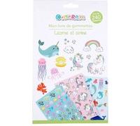 Livre de Gommettes "Licorne & Sirène" 24cm Blanc Blanc G