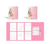 Livre de gribouillage pour enfants - Livre de coloriage pour soulager le stress avec 12 peintures à l'aquarelle et stylo pinceau à eau pour enfants et adultes