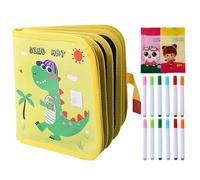 Livre de gribouillage réutilisable - 21 x 21 x 2 cm - Bloc de griffonnage effaçable - Cahier de dessin pour d'âge préscolaire - Activité créative portable - Pratique de coloriage propre pour