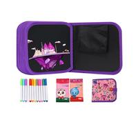 Livre de gribouillage réutilisable, facile à utiliser, 20,5 x 20,5 cm, planche à dessin portable réutilisable, bloc-notes, carnet de gribouillage, voyage, pour coloriage, peinture, gribouillage