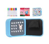 Livre de gribouillage réutilisable, facile à utiliser, 20,5 x 20,5 cm, planche à dessin portable réutilisable, bloc-notes, carnet de gribouillage, voyage, pour coloriage, peinture, gribouillage
