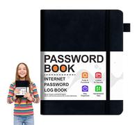 Livre de journal de mot de passe du site Web Keeper mot de passe de poche, ordinateur portable par ordre alphabétique | Secure Account Manager avec onglets pour informations de connexion au site Web