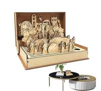 Livre de la semaine sainte, livre de résurrection portable, artisanat de Pâques pour amusant, livres d'histoires religieuses, souvenir de vacances avec valeur éducative, décoration de Pâques p