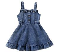 Livre de l'Avent - 24 chapitres - Robe d'été - Jean - Jupe à volants - Robe de princesse - Vêtements de grossesse d'hiver, bleu, 2-3 ans