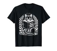 Livre de lecture amusant pour chat Comment dominer l'humanité des chats T-Shirt