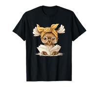 Livre de Lecture avec Bandana Motif élan Mignon T-Shirt