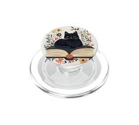 Livre de Lecture avec Motif Chat Floral PopSockets PopGrip pour MagSafe