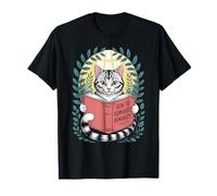 Livre de lecture Comment dominer l'humanité pour chats Kitten Cat Lover T-Shirt