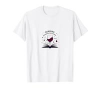 Livre de Lecture Entre Les vins et Art des Amateurs de vin T-Shirt, Homme, Blanc, 4XL