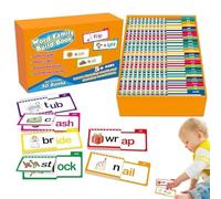 Livre de lecture et de rimes - Word Family Books, Lire l'activité de rime Word Family Build Book | Lettres sonnent la vision, matériaux d'éducation des , apprenez à lire phonétique pour le