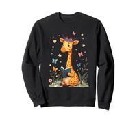 Livre de Lecture Girafe avec Fleurs et Fleurs Sweatshirt