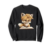 Livre de Lecture Mignon Renard Amoureux Animal Graphique bébé Portrait Sweatshirt