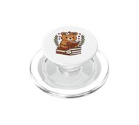 Livre de Lecture Ours Graphique avec Livre Floral PopSockets PopGrip pour MagSafe