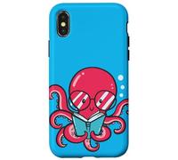 Livre de Lecture Pieuvre pour Les vers de Livres Environnement Climatique océanique Coque pour iPhone X/XS