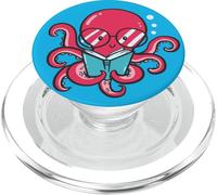 Livre de Lecture Pieuvre pour Les vers de Livres Environnement Climatique océanique PopSockets PopGrip pour MagSafe