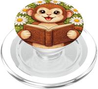 Livre de Lecture pour bébé Singe Motif Marguerite Cottagecore PopSockets PopGrip pour MagSafe