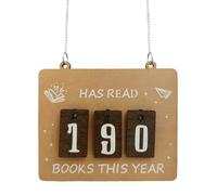 Livre de lecture pour enregistrer le nombre de livres, lire des livres de bureau, lecture de livres pour étagère (kaki, A)