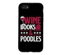 Livre de Lecture sur Le vin et Les caniches sur Le vin Rouge Coque pour iPhone SE (2020) / 7/8