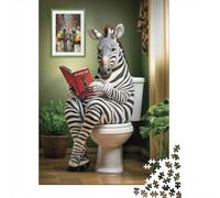 Livre de Lecture Zebra Puzzle 1000 Pièces Adultes Animaux Puzzles 1000 Pièces Jeu De Team Building Décor À La Maison 70x50cm/1000pcs