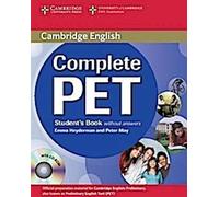 Livre de l'élève PET complet sans les réponses avec CD-ROM
