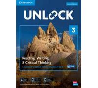 Livre de l'élève Unlock Level 3 Reading, Writing and Critical Thinking avec Digital Pack