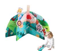 Livre de lingettes pour bébé | Early Education Livre en tissu | Toucher interactif et toucher doux qui couine pour les filles de 6 à 12 mois de culture du transport cérébral des connaissances bien