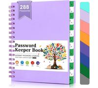 Livre De Mots De Passe En Spirale-Petits Livres De Mots De Passe Pour Les Personnes Agées,Cahier De Mots De Passe Pour L'ordinateur Et L'adresse Internet Connexion Au Site Web,Violet Clair