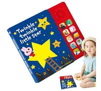 Livre de musique pour l'apprentissage précoce - Jouet éducatif anglais interactif avec dix chansons, activités musicales passionnantes pour les tout-petits et les tout-petits | Développement de la