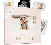 Livre De Naissance - Album Photos Et Naissance - Cadeau Naissance 132 Pages Et Album Photo Scrapbooking ¿ Livre Naissance Bébé Garçons Et Filles ¿ Photos De 10 X 15 (Crème)