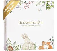 Livre de naissance bébé de 0 à 5 ans + "COFFRET CADEAU" Prêt à Offrir - Album photo bebe pour Écrire et Coller vos Photos Avec + de 80 espaces Photos - Idéal Cadeau naissance pour Filles et Garçons