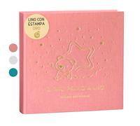 Livre de Naissance Bébé Ma Première Année | Album de Naissance et Livre Souvenir Bébé pour coller des photos et écrire | Album Photo Bebe avec stickers idéal comme Cadeau Naissance Fille et Garcon