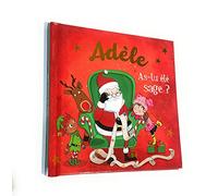 Livre de Noël personnalisé avec Le prénom de l'enfant - Adèle, As-tu été Sage ? - 15x15cm
