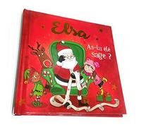 Livre de Noël personnalisé avec Le prénom de l'enfant - Elsa, As-tu été Sage ? - 15x15cm