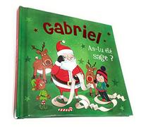 Livre de Noël personnalisé avec Le prénom de l'enfant - Gabriel, As-tu été Sage ? - 15x15cm