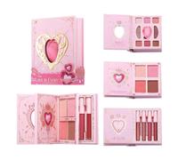Livre de palette de à la mode, blush et surligneur longue durée | Illuminateur de visage de voyage pour femmes, amateurs de beauté, routine quotidienne, fête, mariage, occasions spéciales