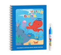 Livre De Peindre Avec De L'eau, Magique Livre Portable Water - Matériel Éducatif Pour La Maison, L'apprentissage D'âge Préscolaire, Voyage Et Jeu Dans Le Livre De Coloriage De La Baignoire Avec Livre