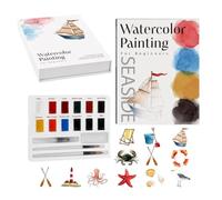 Livre De Peinture À L'Aquarelle Cahier D'Exercices De Peinture Facile Avec