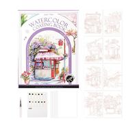 Livre De Peinture Ad | Ensemble D'aquarelle Portable Pliable - Kit De Peinture Multifonction Emballage Multiple Pour Les Étudiants Adultes Artistes Loisirs Créatifs