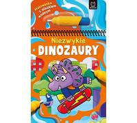 Livre de peinture avec stylo à eau Dinosaures insolites / Aksjomat