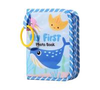 Livre de photos d'album pour bébé Softcover, Mirrored Fabric Baby Photo Album Souvenir Moments spéciaux pour le processus de croissance familiale Préservation Baby Birdday Celebration Recital Gender R