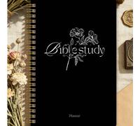 Livre de plan d'étude biblique 365 jours, livre de plan d'étude biblique de taille A5 avec la méthode SOAP, sections de notes de sermon, prière, observation et application, cadeau pour la fête des ens