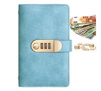 Livre de planification de budget sécurisé - Tracker pour économiser de l'argent de 100 pages avec bloc de mot de passe, organisateur financier personnel pour débutants, portefeuille