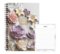 Livre De Planification Mensuel, Papier Floral A5 180g | Grand Journal D'agenda De Trois Ans, Cet Élégant Journal De Productivité Polyvalent Garantit Une Planification Pour Un Succès À Long Te