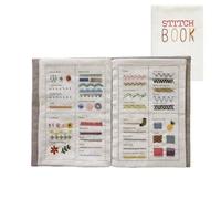 Livre de points de broderie, livre de points, livre d'instructions pour amateurs et débutants (français non garanti) pour kit de couture D-IY, livre d'échantillons de broderie