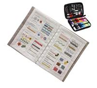 Livre de points pour broderie à la main avec enfilement, guide complet pour les débutants adultes et adolescents | Kit pour point de croix et autres broderies | Apprenez facilement à la maison et en