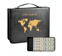 Livre de porte-collection pour les collectionneurs 200 poches et 30 manches en papier affichage de stockage de stockage de papier de rangement transparent PVC Penny Collection