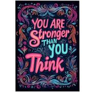 Livre de positivité peint à la main - Journal des activités à colorier, livre d'art avec citations édifiantes, bloc de croquis créatif de motivation avec illustrations détaillées | Idéal pour les