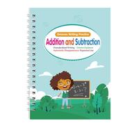 Livre de pratique d ' écriture magique, dessin artistique, opérations mathématiques, lettres, chiffres, cahier d ' exercices d ' écriture pour d ' âge préscolaire, traçage de lettres anglaises