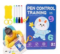 Livre De Pratique De Pré-écriture - Couverture Souple Durable, Traçage Guidé, Interactif | Ressource D'éducation Précoce, Développement Du Contrôle Du Crayon, Entraînement À La Motricité Fine, Exercic